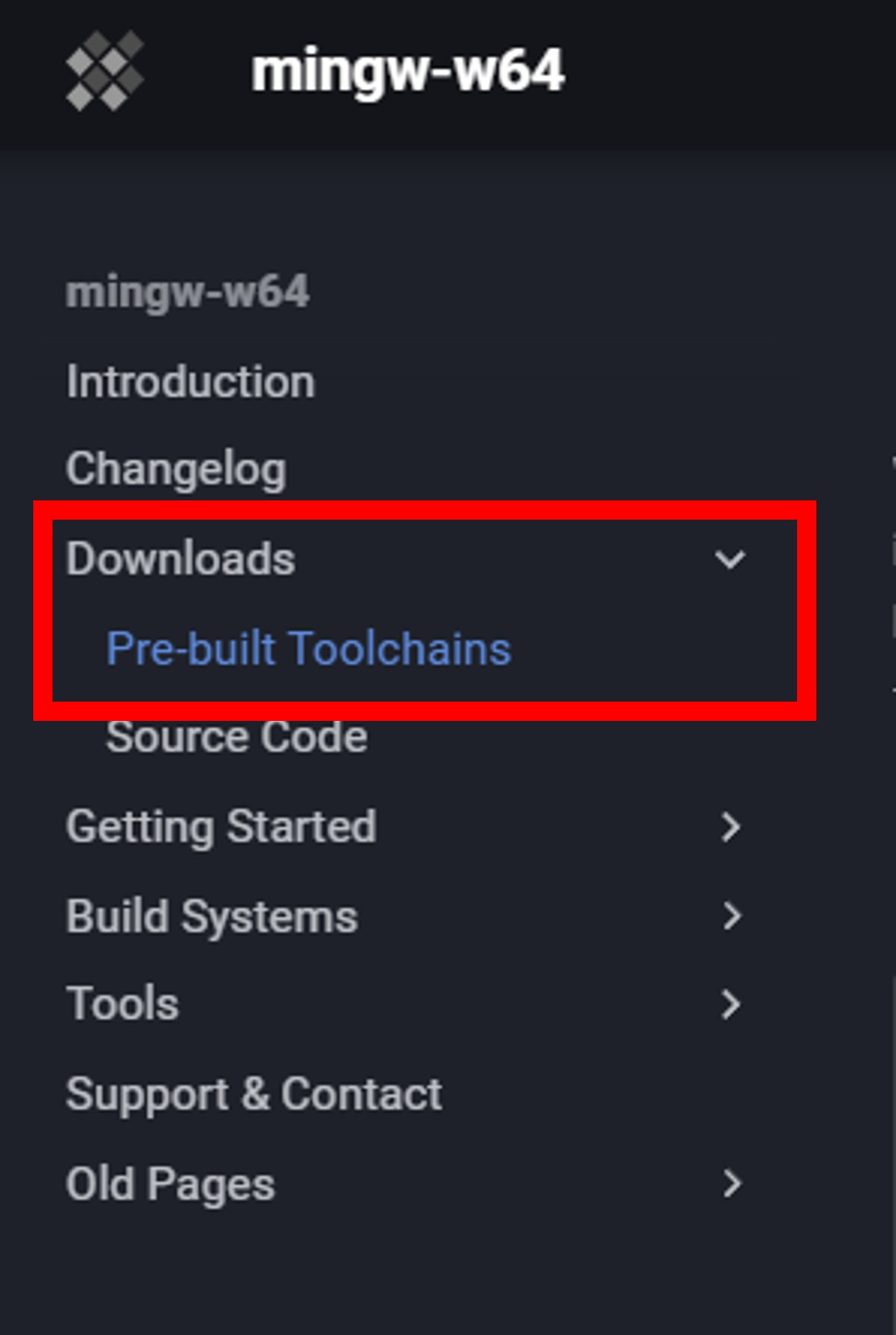 開発環境のスクリーンショット